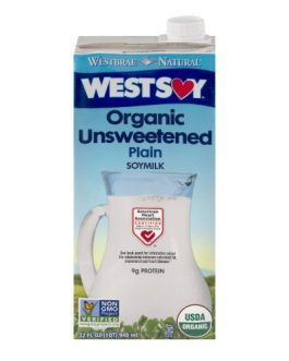 Westsoy Unsweetened Westsoy (12×32 Oz)