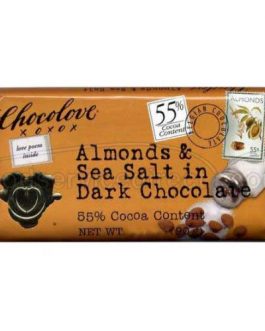 Chocolove Almond SeaSalt Dark Chocolate (12×1.3OZ )