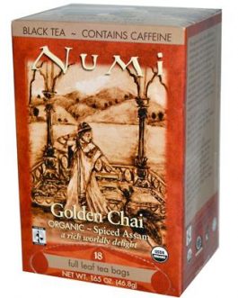 Numi Tea Golden Chai Black Tea (6×18 Bag)