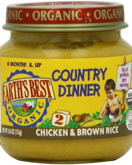 Earth’s Best Chicken & Brown Rice Dinner (12×4 Oz)