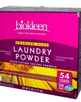 Biokleen Premium Plus All Temperature Laundry Powder (1×5 Lb)