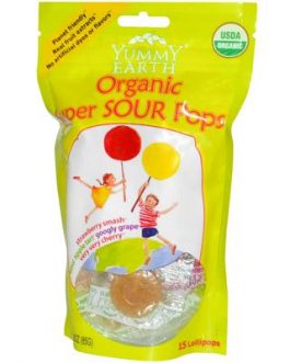 Yummy Earth Super Sour Lollipop (6×3 Oz)