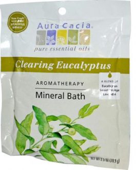 Aura Cacia Eucalyptus Harvest Mineral Bath Salts (6×2.5 Oz)