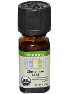 Aura Cacia Organic Cinnamon Leaf Essential Oil (1x.25 Oz)