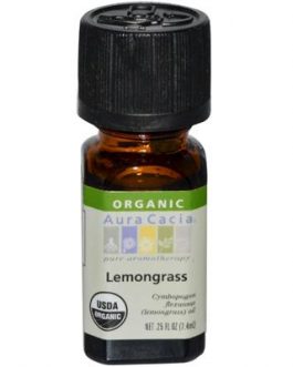 Aura Cacia Organic Lemongrass Essential Oil (1x.25 Oz)