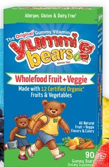 Hero Nutritionals Yummi Bears Whole Food Supplement (1×90 BEARS)