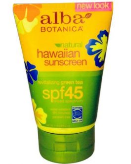 Alba Botanica Sunscreen Green Tea Spf 45 (1×4 Oz)