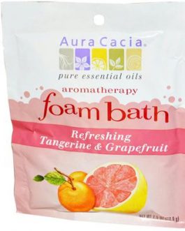 Aura Cacia Tangerine and Grapefruit Foam Bath (6×2.5 Oz)