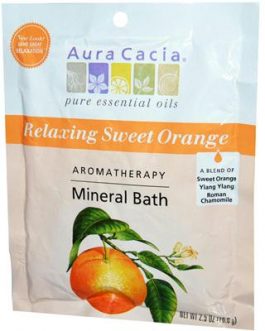 Aura Cacia Mineral Bath Relaxing Sweet Orange (6×2.5 Oz)