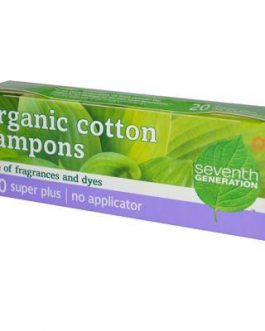 Seventh Generation Super Plus Tampon No Applicator (12×20 CT)