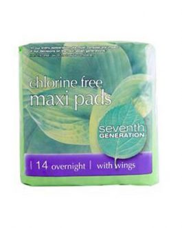 Seventh Generation Overnight Maxi Pads (12×14 CT)