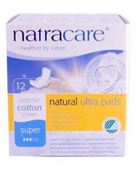 Natracare Super Ultra Pads With Wings (1×12 CT)