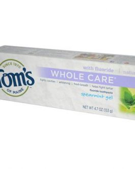 Tom’s Of Maine Spearmint Whole Care Gel Toothpaste (6×4.7 Oz)