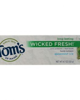 Tom’s Of Maine Wicked Fresh! Spearmint Ice Toothpaste (6×4.7 Oz)