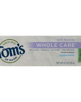 Tom’s Of Maine Peppermint Whole Care Toothpaste (6×4.7 Oz)