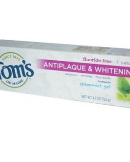 Tom’s Of Maine Antiplaque and Whitening Spearmint Gel Toothpaste (6×4.7 Oz)