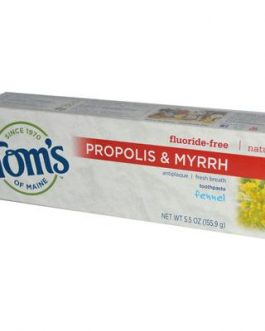 Tom’s Of Maine Fennel Fluoride Free with Propolis & Myrrh Toothpaste (6×5.5 Oz)