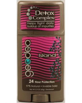 Geo-Deo Natural Deodorant Stick with Detox Complex Island (1×2.3 Oz)