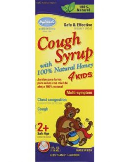 Hyland’s Homeopathic Cough Syrup with Honey 4Kids (1×4 Oz)