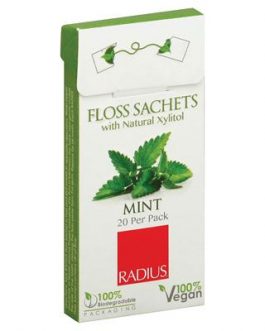 Radius Dental Floss Sachet Xylitol Mint (20x)