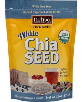 Nutiva Organic White Chia Seeds (1×12 Oz)