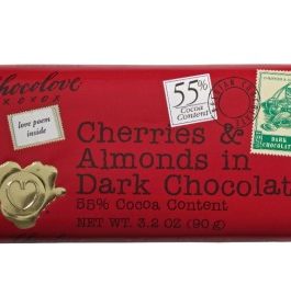 Chocolove Dark Chocolate Cherry & Almond Mini Bar (12×1.3 Oz)