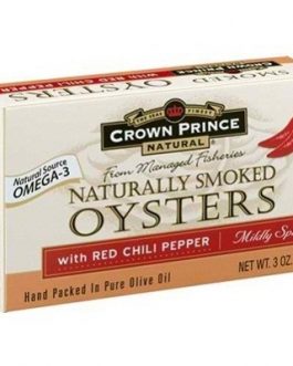 Crown Prince Oysters W/Chli Pepper (18x3OZ )