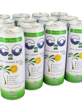 C2O Pure Coconut Water W/Pulp (12×17.5OZ )