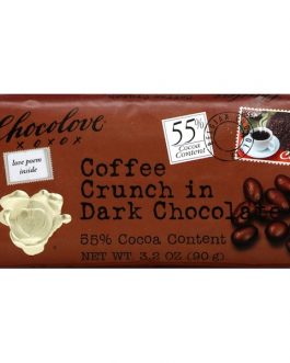 Chocolove Lov Coffee Dark Chocolate Bar (12×3.2OZ )