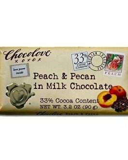 Chocolove Pch/Pcn Milk Chocolate (12×3.1OZ )