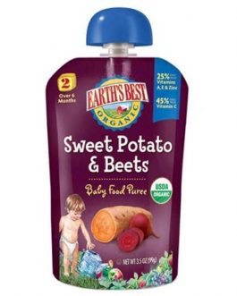 Earth’s Best Baby Foods Puree Swtpot/Beet (12×3.5OZ )