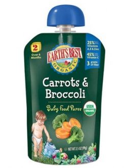 Earth’s Best Baby Foods Puree Cart/Broc (12×3.5OZ )