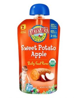 Earth’s Best Baby Foods Puree Sweet Potato Apple (12x4OZ )