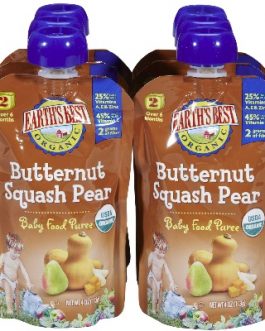 Earth’s Best Baby Foods Puree Squash/Pear (12x4OZ )