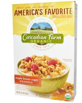 Cascadian Farm Mapple Brwsug Granola (6x15OZ )