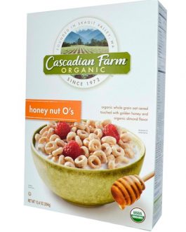 Cascadian Farm Honey Nut O’s Cer (12×9.5OZ )