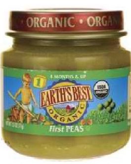 Earth’s Best Baby Foods Baby First Peas (12×2.5OZ )