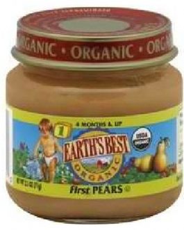 Earth’s Best Baby Foods Baby First Pears (12×2.5OZ )