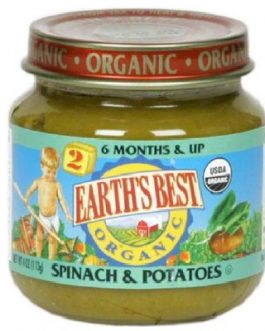 Earth’s Best Baby Foods Baby Spin/Potato (12x4OZ )