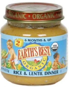 Earth’s Best Baby Foods Baby Rice/Lentil (12x4OZ )