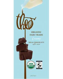 Theo Chocolate Milk Chocolate 45% Cacao Bar (12x3Oz)