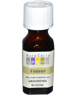 Aura Cacia Vetiver Essential Oil (1×0.5OZ )