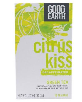 Good Earth Teas Decaf Citrus Kiss with Lemongrass Green Tea (6×18 CT)