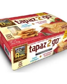 Mediterranean Snack Food Tapaz Red Pepper Hummus (6×3.6OZ )