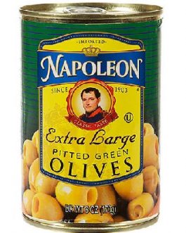 Napoleon Co. Green Pitted Olives (12x6OZ )