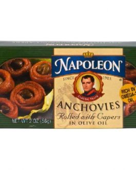 Napoleon Co. Anchovies Rolled (1x2OZ )