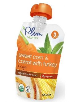 Plum Organics St3 Corn ot Trk (6x4OZ )