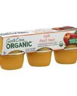 Santa Cruz Organics Apple Pch Sauce Cup (12×6 CT)