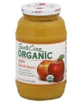 Santa Cruz Organics Apple Peach Sauce (12x23OZ )