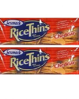 Sesmark Foods Rice Thins Cheddar (12×3.5OZ )